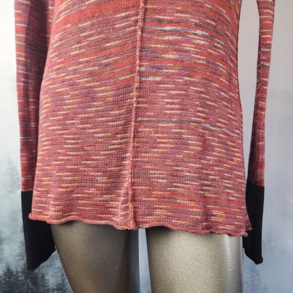 Pico Vela Sustainable Raw Hem Knit Cowl Neck Sweater | Women's Small - Picture 4 of 12